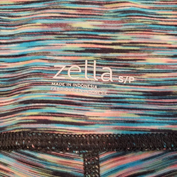 Zella Live-In Streamline Capri Athletic Leggings Grey Slate Multi Women Small - Picture 9 of 12